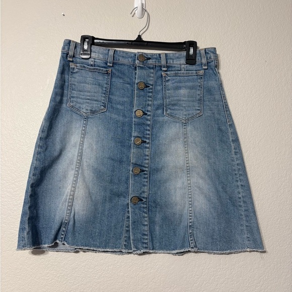 McGuire Denim Dresses & Skirts - McGuire Denim Classic Blue A-Line Skirt with Metal Buttons. Patch Pockets. USA